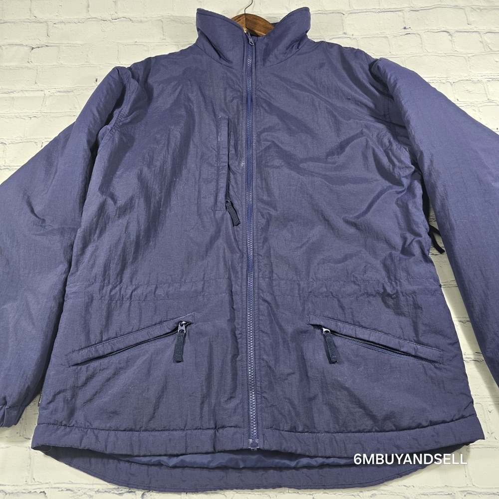 Columbia Sportswear Womens Interchange Jacket Navy Blue Fleece Lined L SL7216